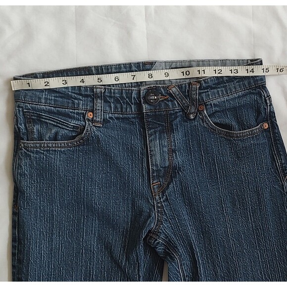 Volcom Jeans Womens 29 Blue Denim Solver Modern Straight Stretch Pocket … - Picture 14 of 16